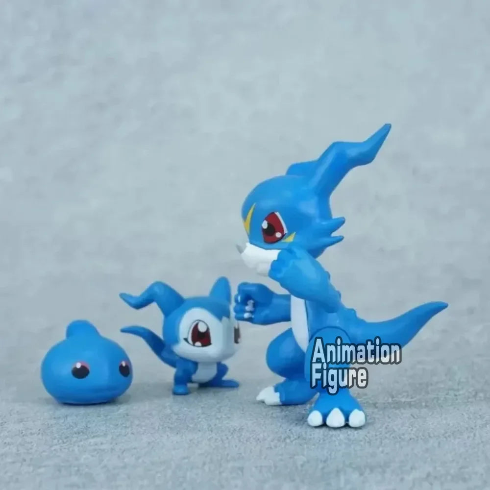 2-6cm Anime Digimon Adventure Figure V-mon Combination Action Figures Pvc Collection Model Toys for Children Gifts