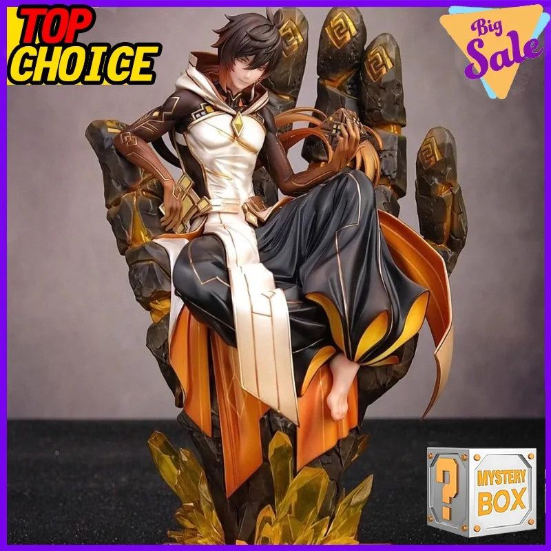 Genshin Impact Official Paimon Aether Action Figure Blind Box Mystery Collectible Toy Anime Game Merchandise Gift for Fans