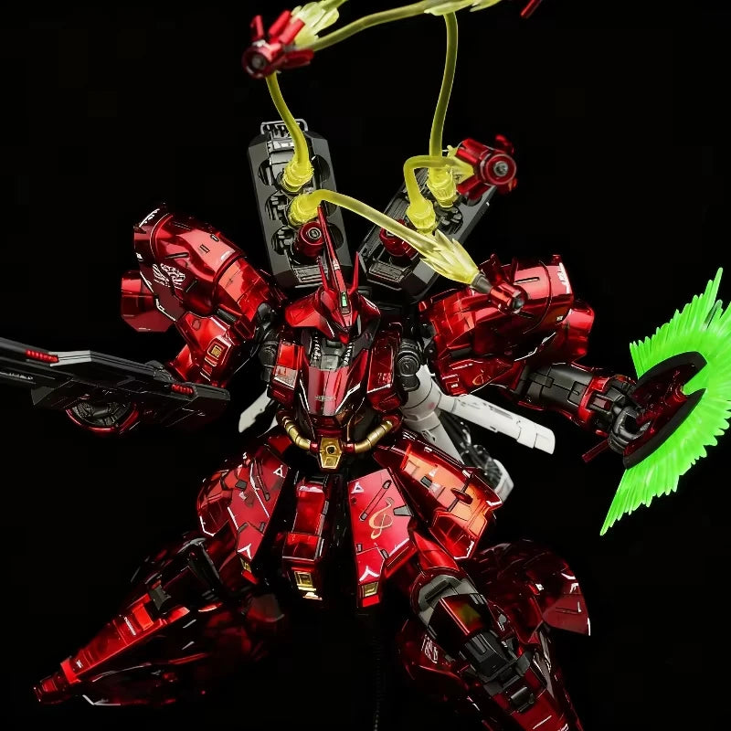 Gaogao Sazabi RG29B Assembly Model Kit RG 1/144 Action Figure Electroplated Color Plastic Robot Collection Model Toy Gift