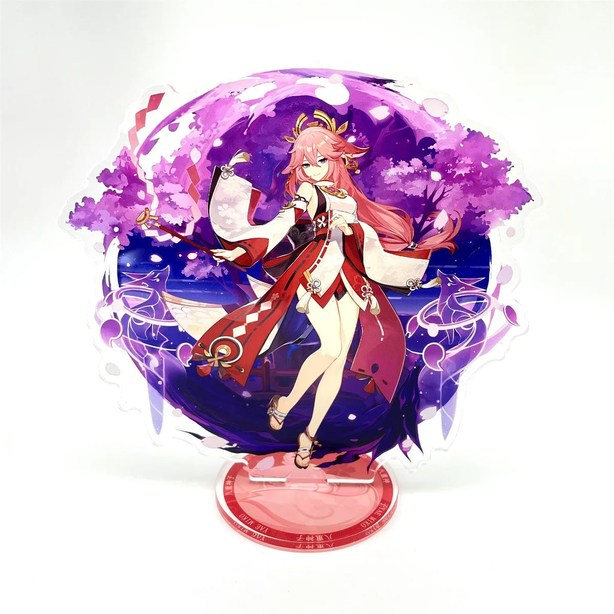 Anime Figure Genshin Impact Furina Arlecchino Xiao Yae Miko Yelan Acrylic Stand Model Plate Desk Decor Standing Sign Fans Gift