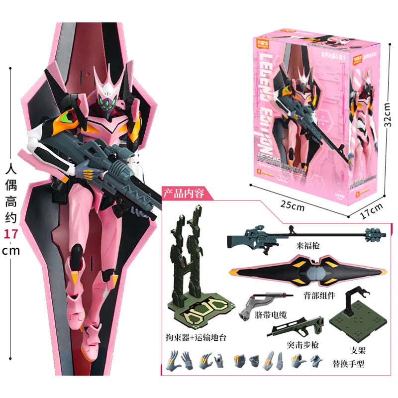 BLOKEES Original EVANGELION-02 01 08 EVA00 NEON GENESIS EVANGELION Asuka Shinji Assembled Action Figure Anime Robot Armor Toys