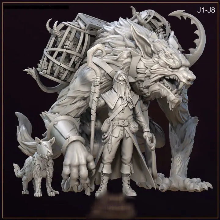 32mm , miniature model resin figure ，Merchants of the dark alley , Unassembled and unpainted kit