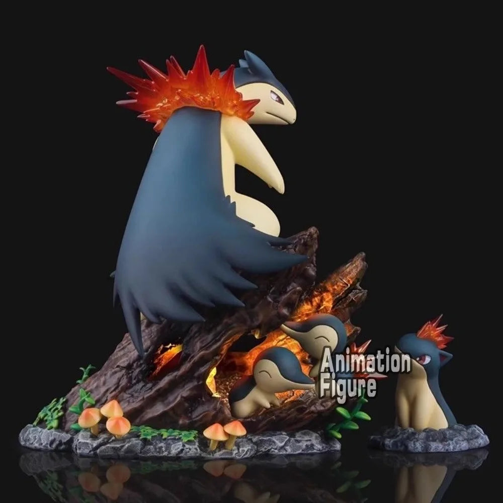 13cm/5.12in Anime Digimon Adventure Figure Typhlosion Combination Action Figures Pvc Statue Collection Model Toys Gifts