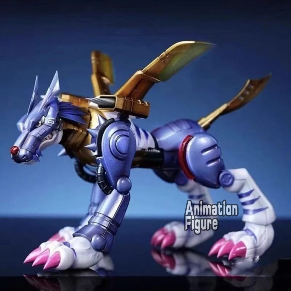9cm/3.54in Anime Digimon Adventure Figure Metal Garurumon Action Figures Pvc Collection Model Toys for Children Gifts