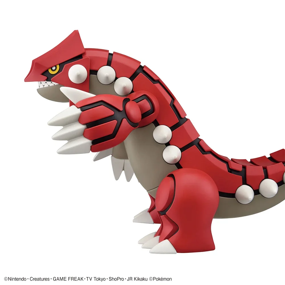 Original Bandai Pokemon Figures Pokmon Plamo Series Groudon Diy Assembly Collectible Ornaments Figure Model Toys Birthday Gift