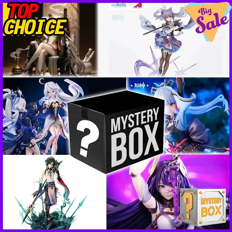 Genshin Impact Official Paimon Aether Action Figure Blind Box Mystery Collectible Toy Anime Game Merchandise Gift for Fans