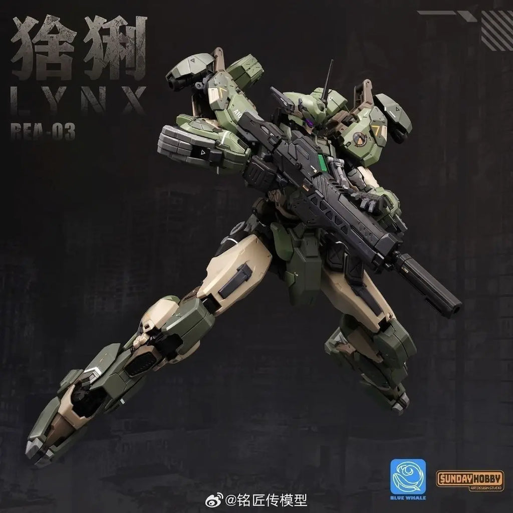 NEW MingjiangZhuan BLUE WHALE REA-03 L.Y.N.X Eurasian Lynx Assembly Model Kit SUNDAY HOBBY Blue Whale Series Toy Gift