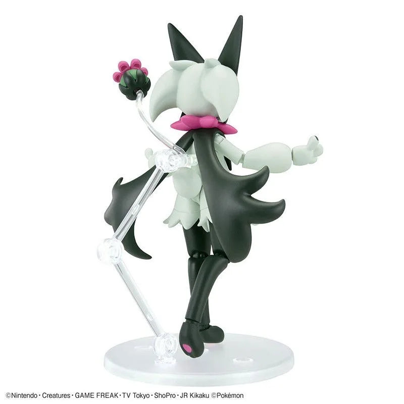 Original Bandai Pokemon Figures Meowscarada Anime Action Figure Simple Assembly Collectible Model Ornaments Model Toys