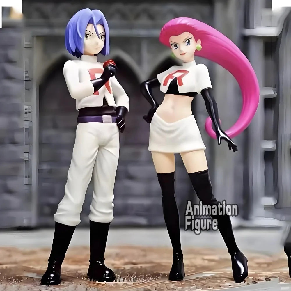 3-11cm Anime Pokemon Figure Team Rocket Action Figures Pvc Statue Desktop Ornamen Collection Model Toys Gifts
