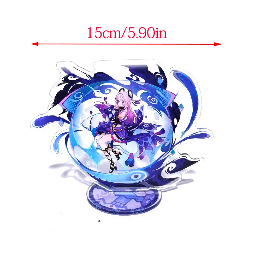 Anime Game Genshin Impact Stand Model Acrylic Action Figure Xilonen Kinich Mualani Creative Toy Gift