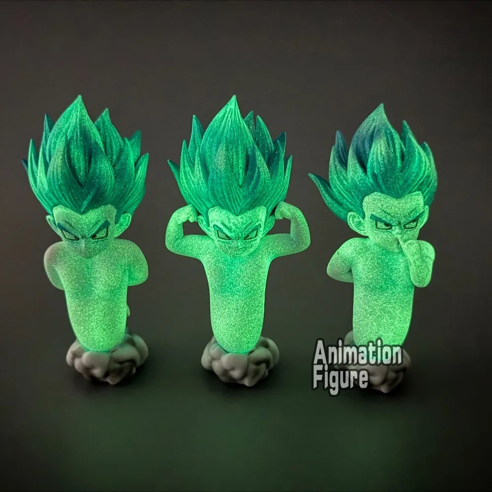 14.5cm/5.71in Anime Dragon Ball Z Figure Gotenks Ghost Action Figures Pvc Noctilucent Collection Model Toys for Children Gifts