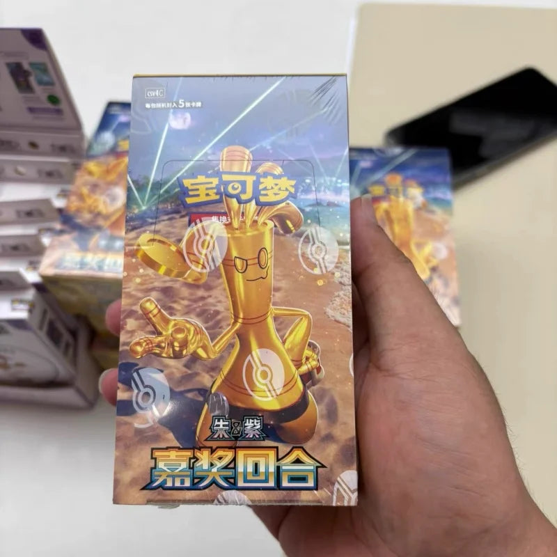 In Stock 100% Original Pokes Ptcg 12.0 Card Cartoon Simplified Chinese Zhu&Purple Deck Construct Advanced Gift Box Birthday Gift