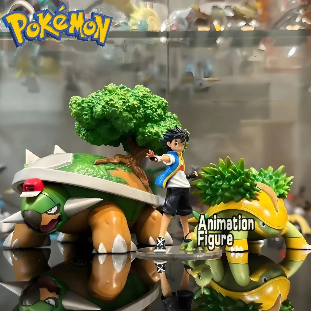 2-11cm Anime Pokemon Figure Torterra Evolutionary Group Action Figures Pvc Collection Model Toys for Children Gifts