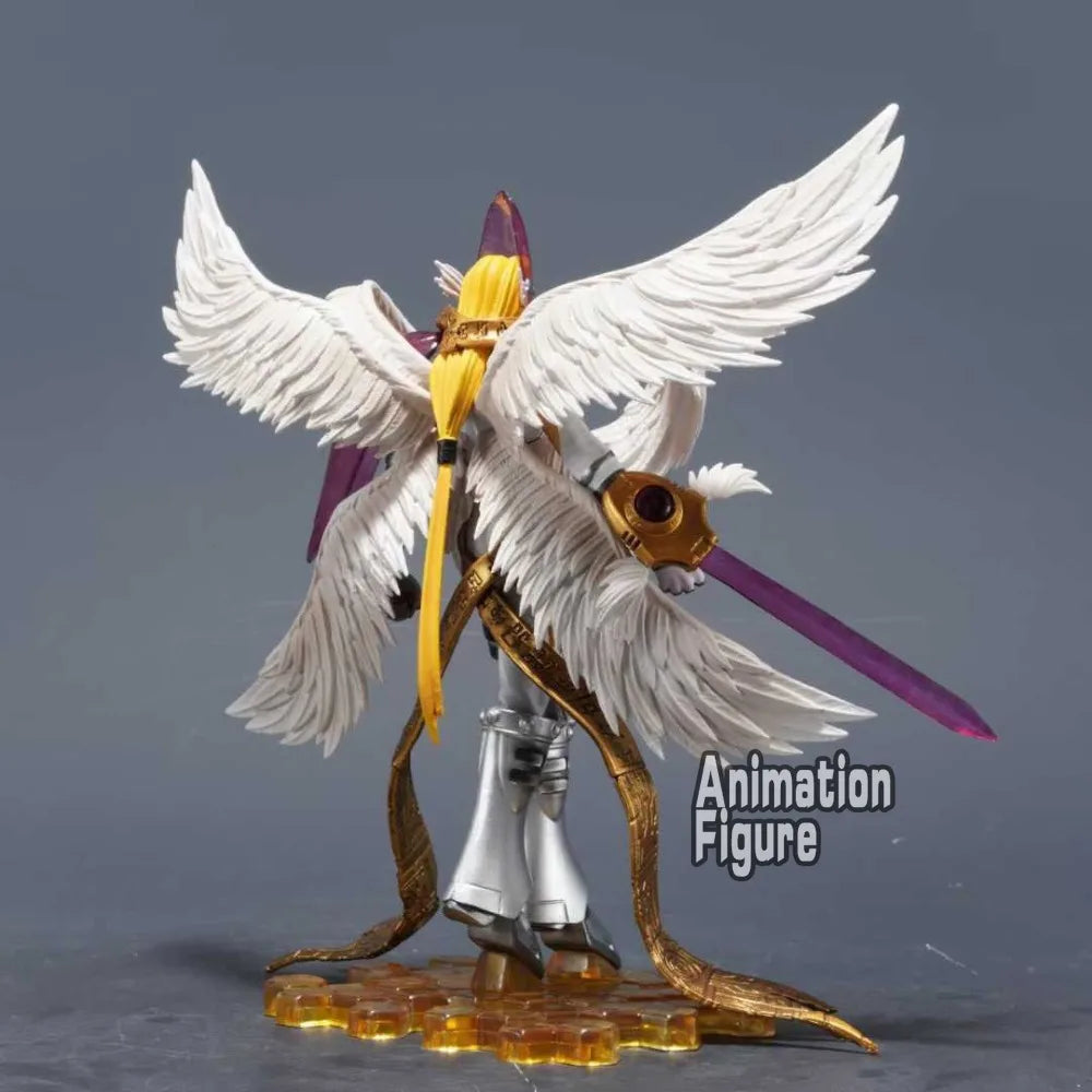 22cm/8.6in Anime Digimon Adventure Figure Holy Angemon Action Figures Pvc Collection Model Toys for Children Gifts