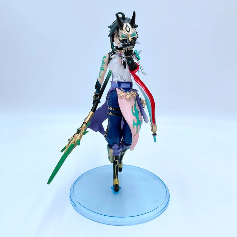 19cm Genshin Impact Anime Figure Xiao Action Figure Klee Paimon Qiqi Figurine PVC Desktop Ornaments Adult Collectible Model Toys