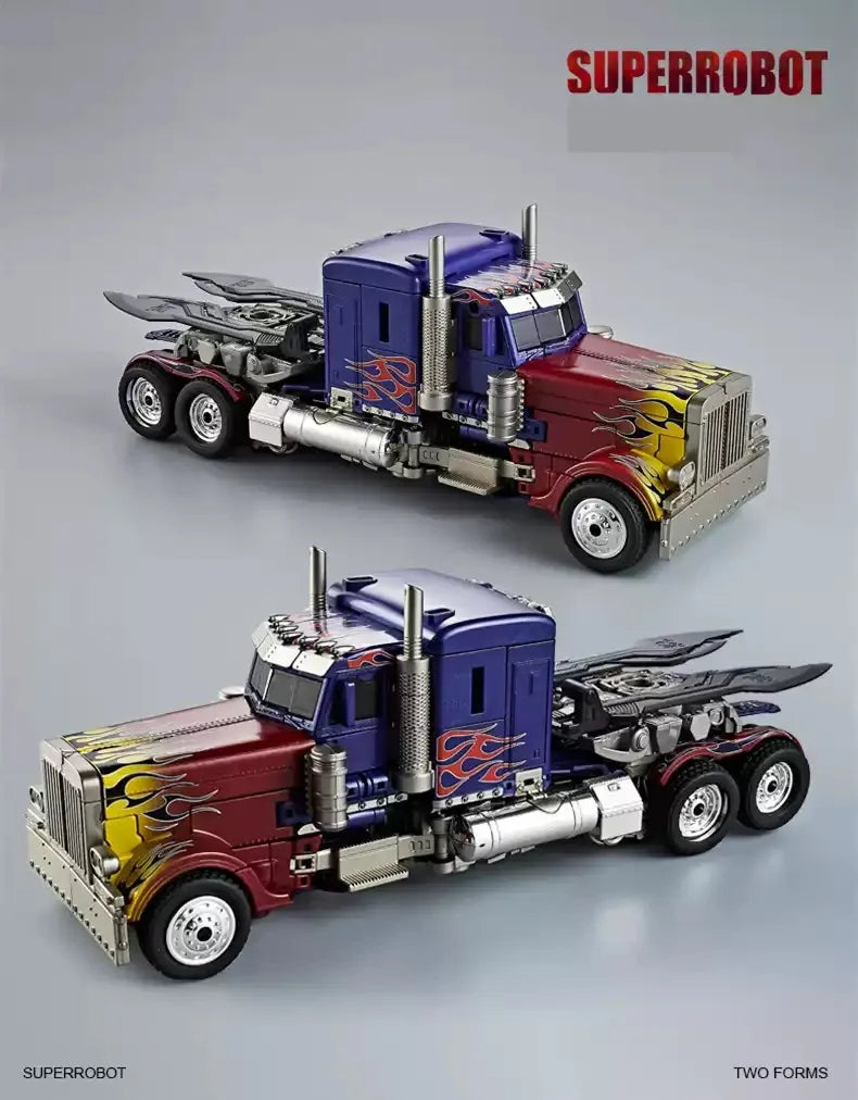 30CM Transformation Optimus Prime Bumblebee Megatron Black Gold Robot Toy Alloy Star Commander Truck Car Toy Action Figure Gift
