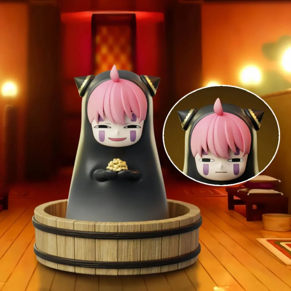 9.5cm/3.74in Anime SPY FAMILY Figure No Face Man Cosplay Anya Forger Action Figures Pvc Statue Collection Model Toys Gifts