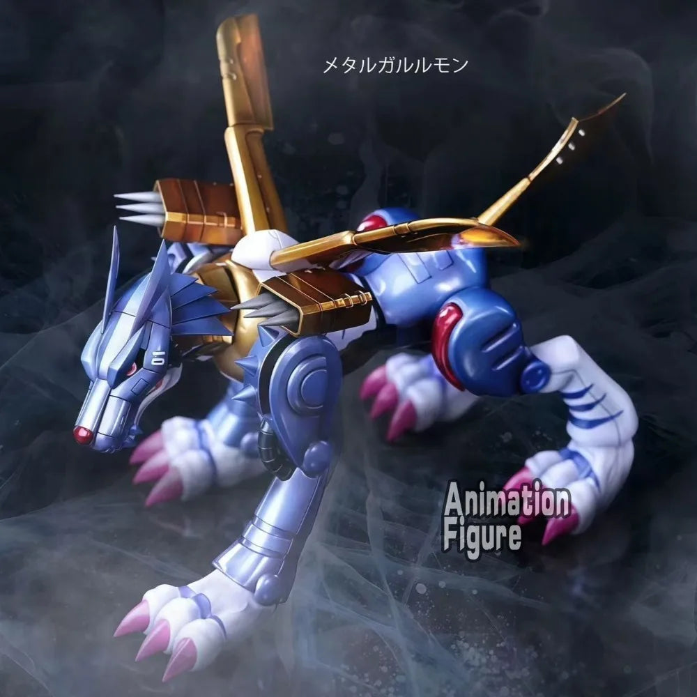 9cm/3.54in Anime Digimon Adventure Figure Metal Garurumon Action Figures Pvc Collection Model Toys for Children Gifts