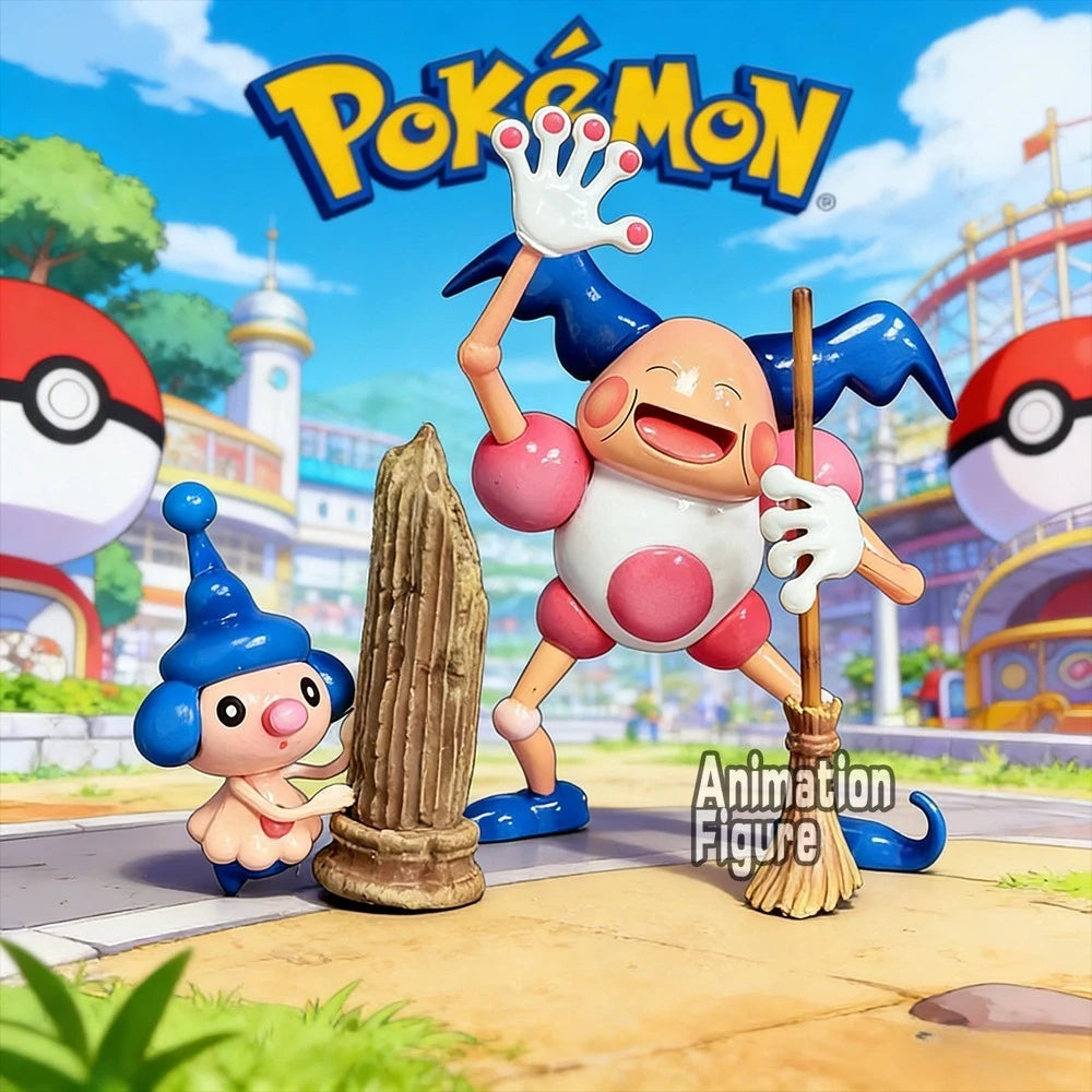 5-9cm Anime Pokemon Figure Mr Mime Action Figures Pvc Statue Desktop Ornamen Collection Model Toys Gifts