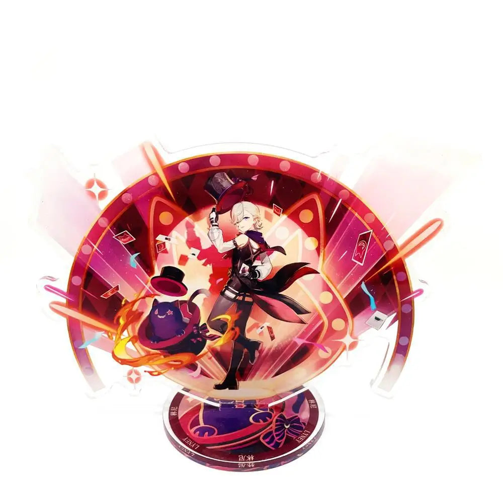 Anime Figure Genshin Impact Furina Arlecchino Xiao Yae Miko Yelan Acrylic Stand Model Plate Desk Decor Standing Sign Fans Gift