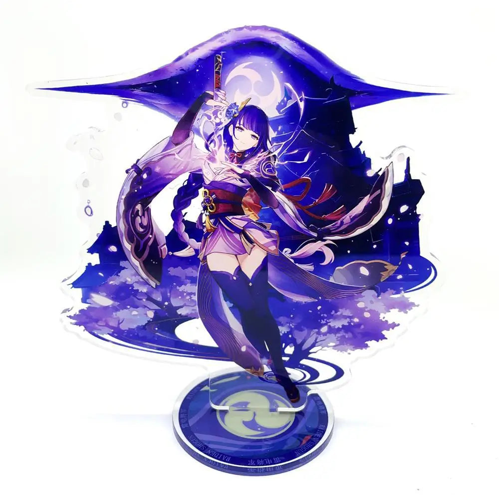 Anime Figure Genshin Impact Furina Arlecchino Xiao Yae Miko Yelan Acrylic Stand Model Plate Desk Decor Standing Sign Fans Gift