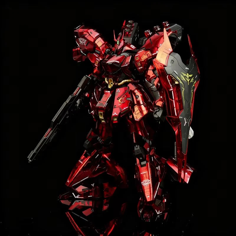 Gaogao Sazabi RG29B Assembly Model Kit RG 1/144 Action Figure Electroplated Color Plastic Robot Collection Model Toy Gift