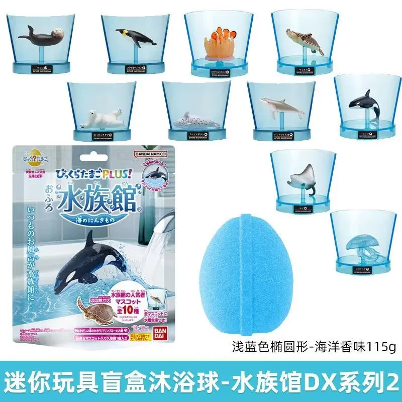 Original Bandai Pikachu Pokemon Children's Bath Ball Blinds Boxs Toys Ornament Action Figures Randomly Sent Toys