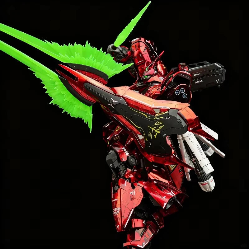 Gaogao Sazabi RG29B Assembly Model Kit RG 1/144 Action Figure Electroplated Color Plastic Robot Collection Model Toy Gift