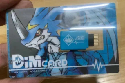 Digimon Adventure ESPIMON RYUDAMON DINOSALIR ROAR WOLF HOWL Medarot Agumon DIM Card Protective Film Stingmon Figure Model Cards