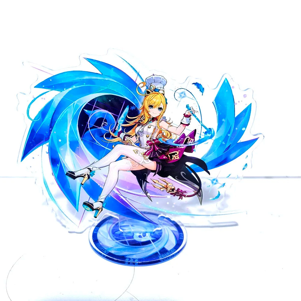 Anime Game Genshin Impact Stand Model Acrylic Action Figure Xilonen Kinich Mualani Creative Toy Gift