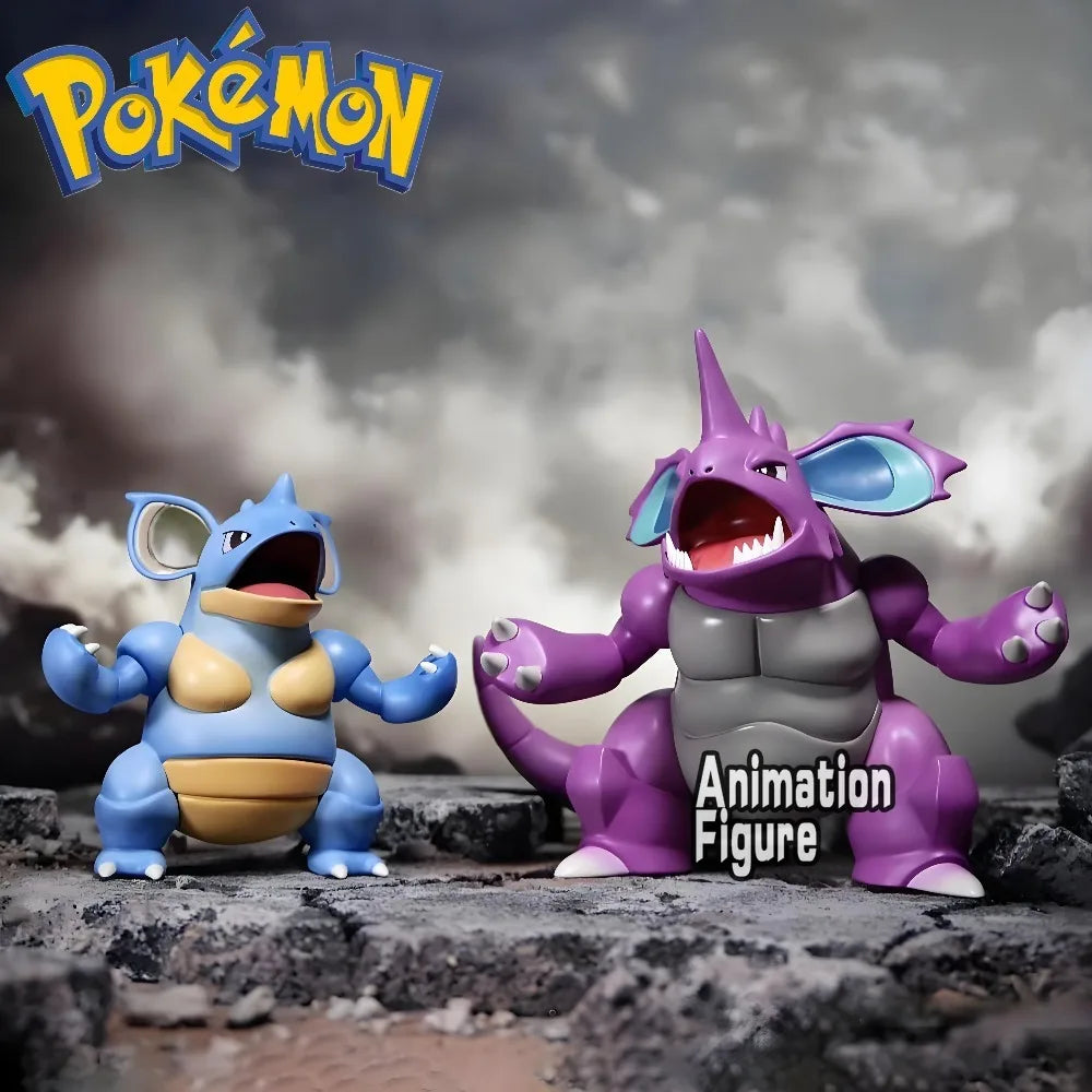 2-6cm Anime Pokemon Figure Nidoqueen And Nidoking Action Figures Pvc Collection Model Toys for Children Gifts