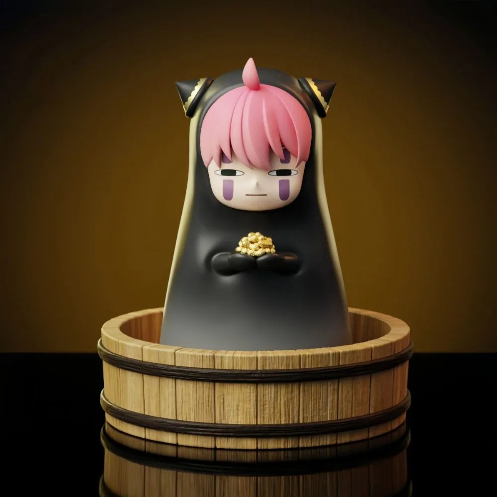 9.5cm/3.74in Anime SPY FAMILY Figure No Face Man Cosplay Anya Forger Action Figures Pvc Statue Collection Model Toys Gifts