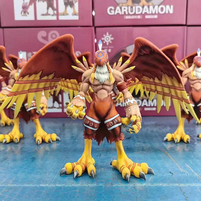 Digimon Adventure Figures Garudamon Figure Cute Stand Entirely Body Garuda Anime Model Pvc Statue Doll Collection Decor Toy Gift