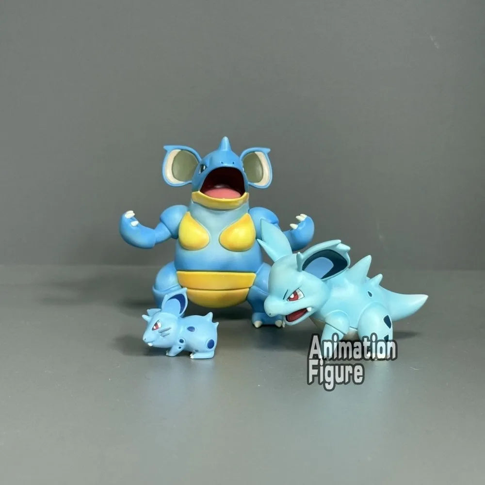 2-6cm Anime Pokemon Figure Nidoqueen And Nidoking Action Figures Pvc Collection Model Toys for Children Gifts