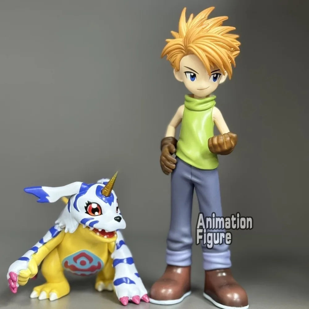 8-16.5cm Anime Digimon Adventure Figure Ishida Yamato And Gabumon Action Figure PVC Collectible Model Toys Gifts