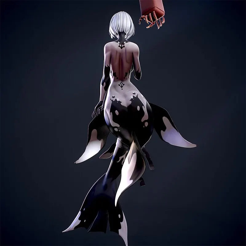 75mm,50mm, miniature model resin figure , Mermaid 2B Nier , Unassembled and unpainted kit