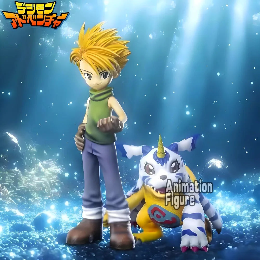 8-16.5cm Anime Digimon Adventure Figure Ishida Yamato And Gabumon Action Figure PVC Collectible Model Toys Gifts
