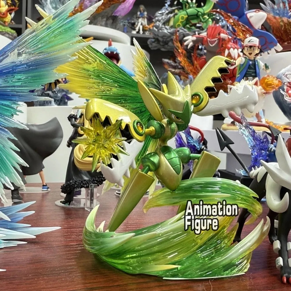10cm/3.93in Anime Pokemen Figure Mega Scizor Action Figures Pvc Collection Model Toys for Children Gifts