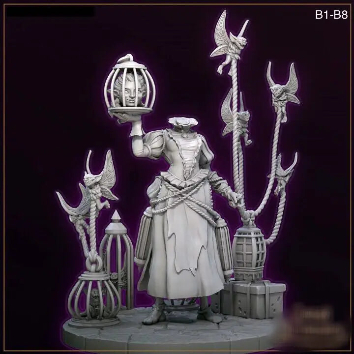 32mm , miniature model resin figure ，Merchants of the dark alley , Unassembled and unpainted kit