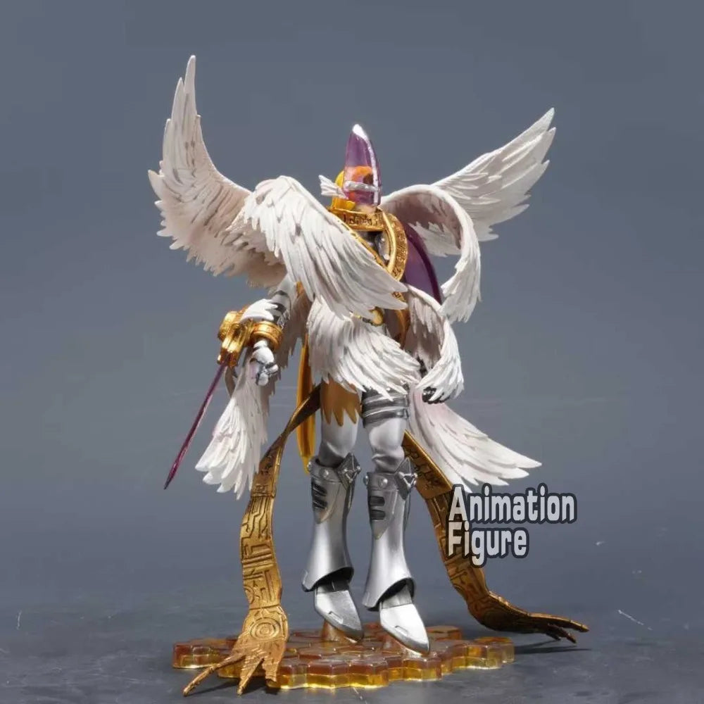 22cm/8.6in Anime Digimon Adventure Figure Holy Angemon Action Figures Pvc Collection Model Toys for Children Gifts