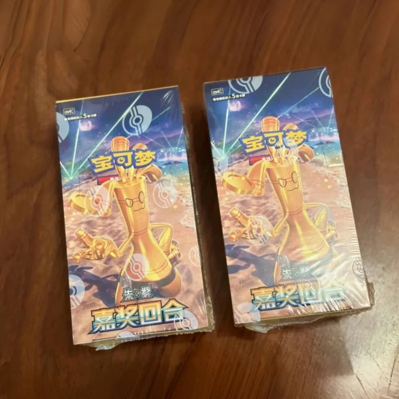 In Stock 100% Original Pokes Ptcg 12.0 Card Cartoon Simplified Chinese Zhu&Purple Deck Construct Advanced Gift Box Birthday Gift
