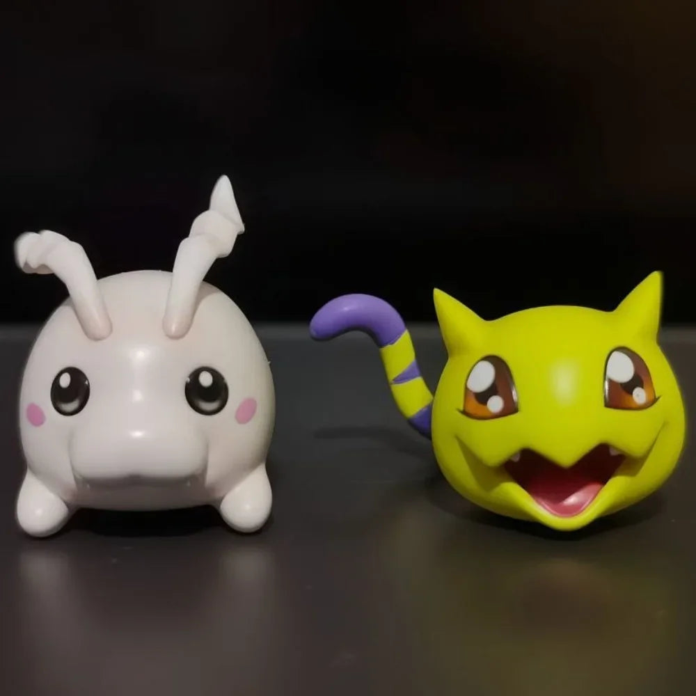 2-5cm Anime Digimon Adventure Figure Gabumon Pyocomon Koromon Mochimon Tokomon Plotmon Action Figures Model Collectible Toy Gift