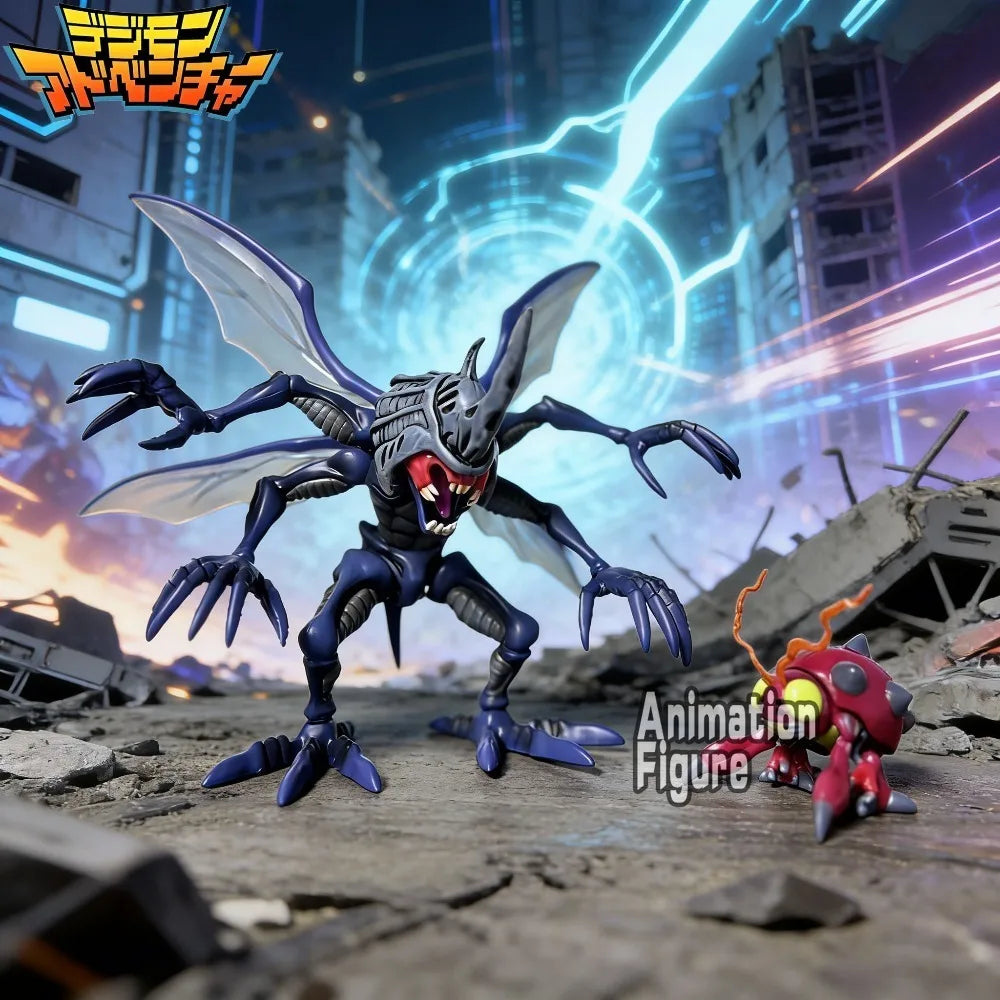 Anime Digimon Adventure Figure Kabuterimon And Tentomon Action Figure PVC Collection Model Toys Gifts 5-16cm