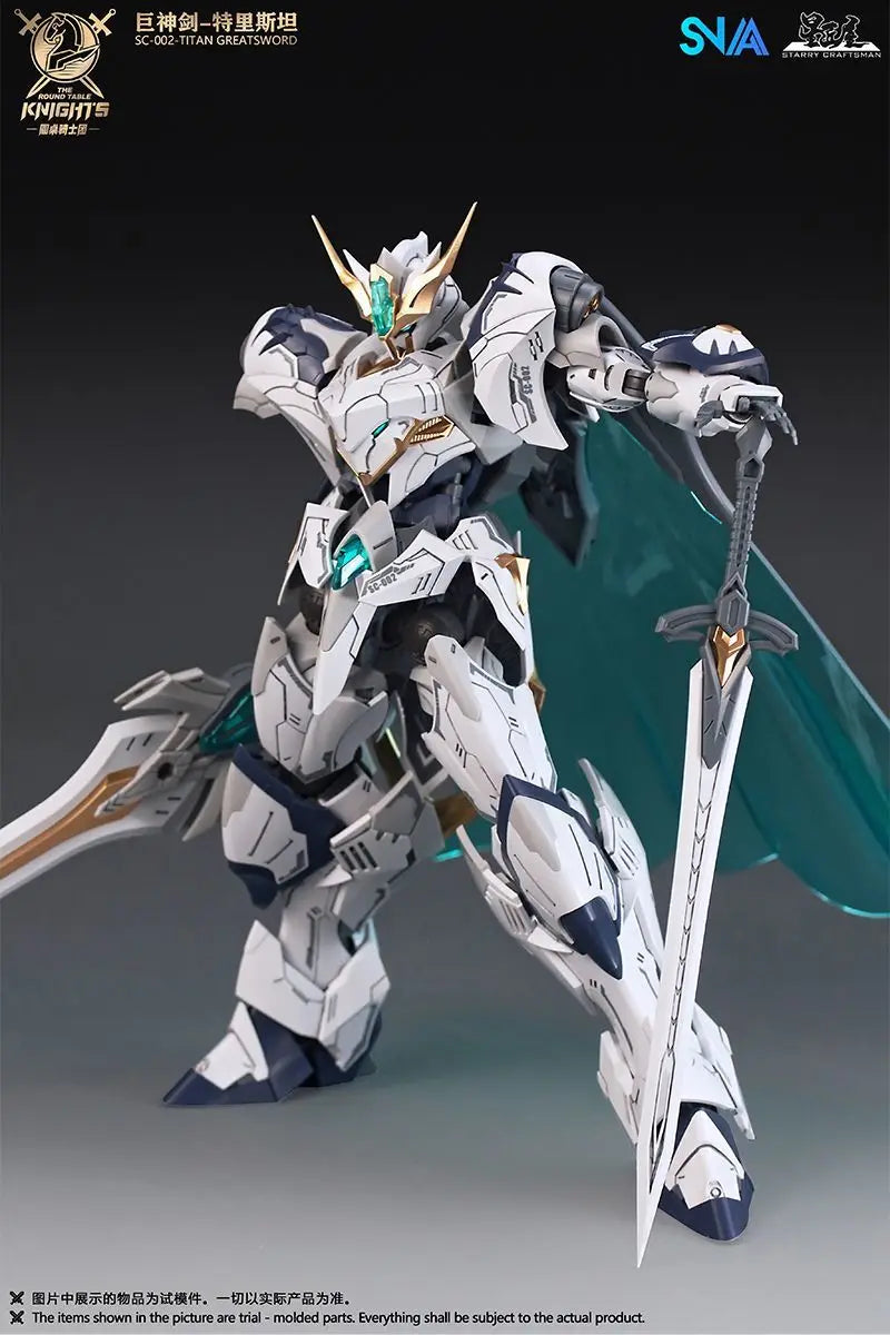 IN STOCK SNAA SC-002 Titan Greatsword Tristan The Round Table Knights Assembly Model Kit HG 1/144 Action Figure Model Toys Gift
