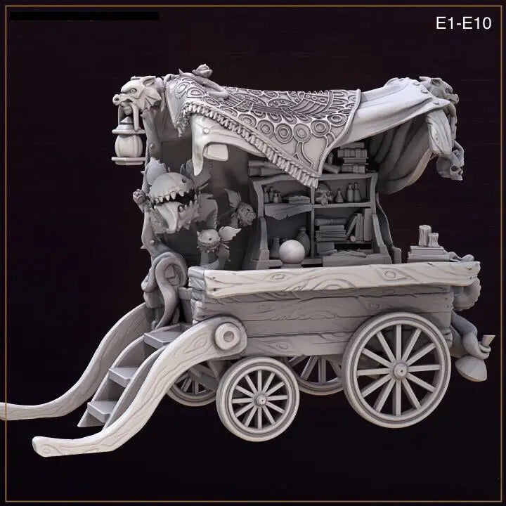 32mm , miniature model resin figure ，Merchants of the dark alley , Unassembled and unpainted kit