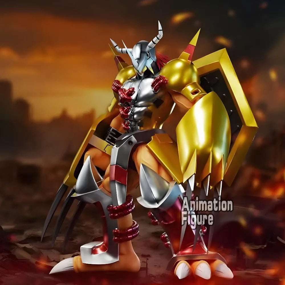 19cm/7.48in Anime Digimon Adventure Figure War Greymon Action Figures Pvc Statue Collection Model Toys Gifts