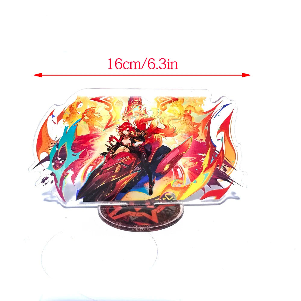 Anime Game Genshin Impact Stand Model Acrylic Action Figure Xilonen Kinich Mualani Creative Toy Gift