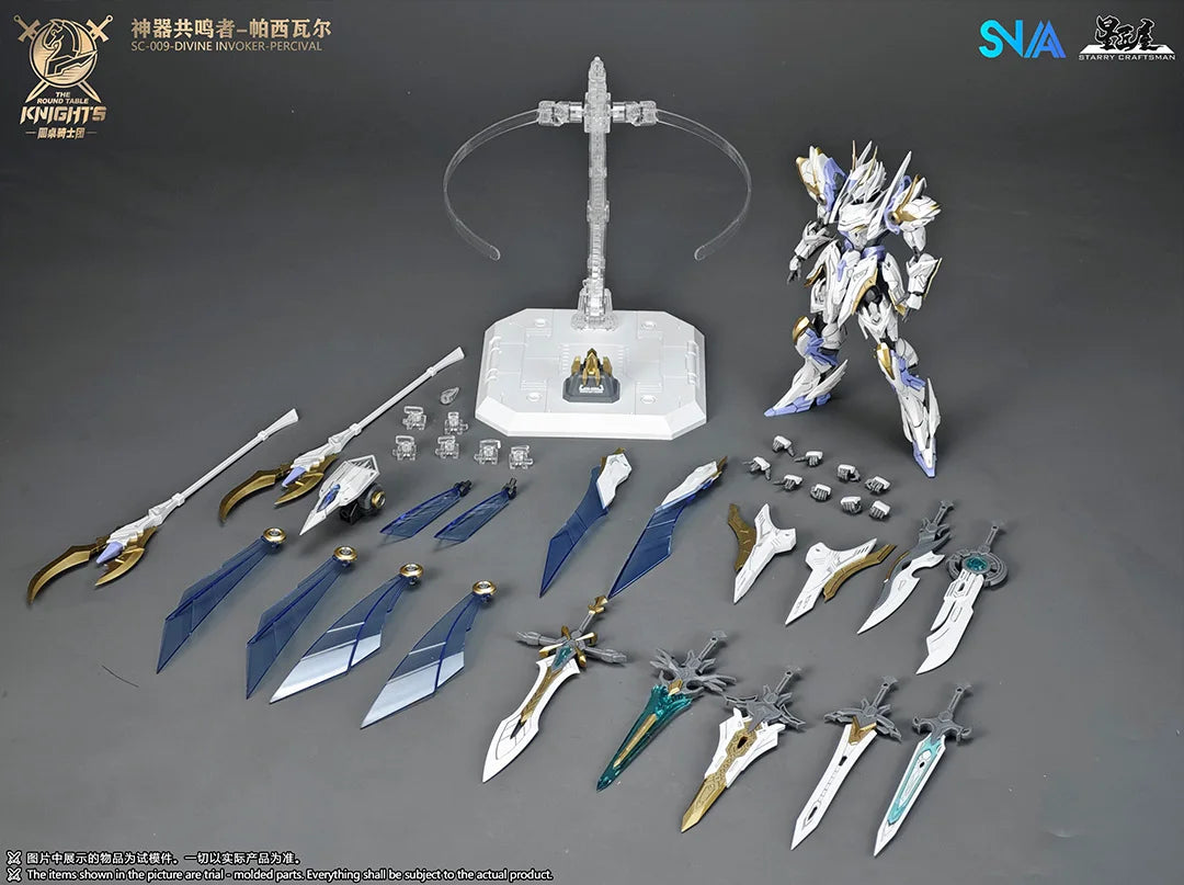 HG 1/144 SNAA SC-002 Titan Greatsword Tristan Assembly Model Kit SC-009 Divine Invoker Percival The Round Table Knights Figure