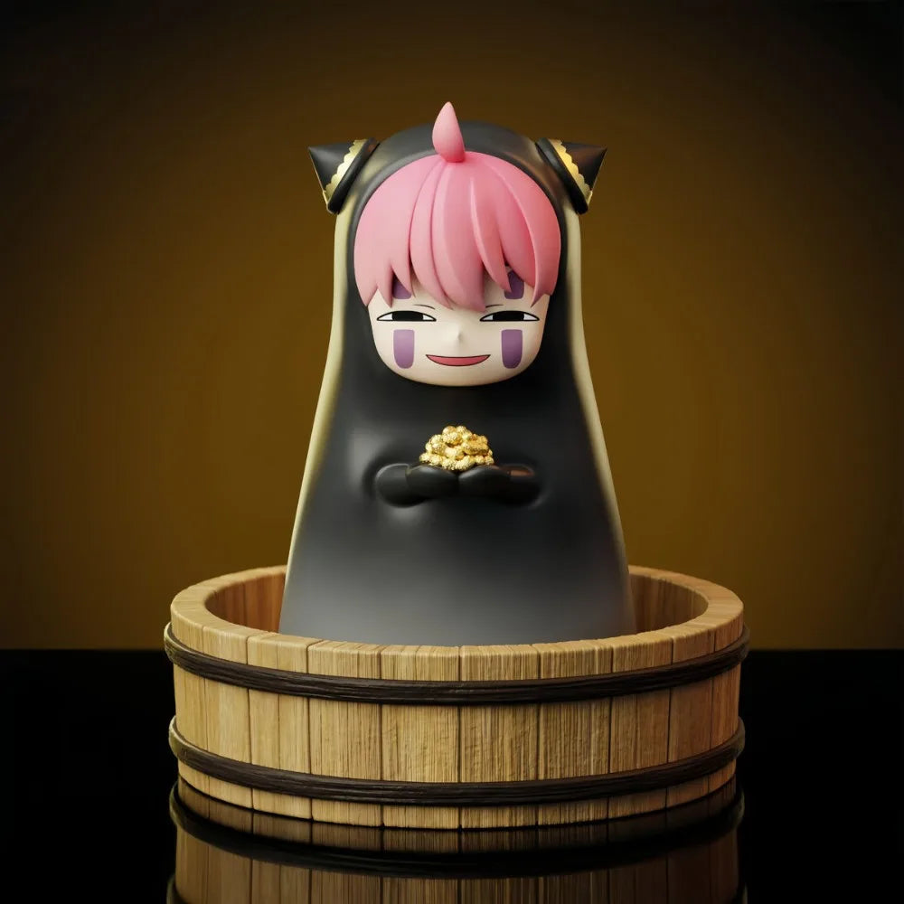 9.5cm/3.74in Anime SPY FAMILY Figure No Face Man Cosplay Anya Forger Action Figures Pvc Statue Collection Model Toys Gifts