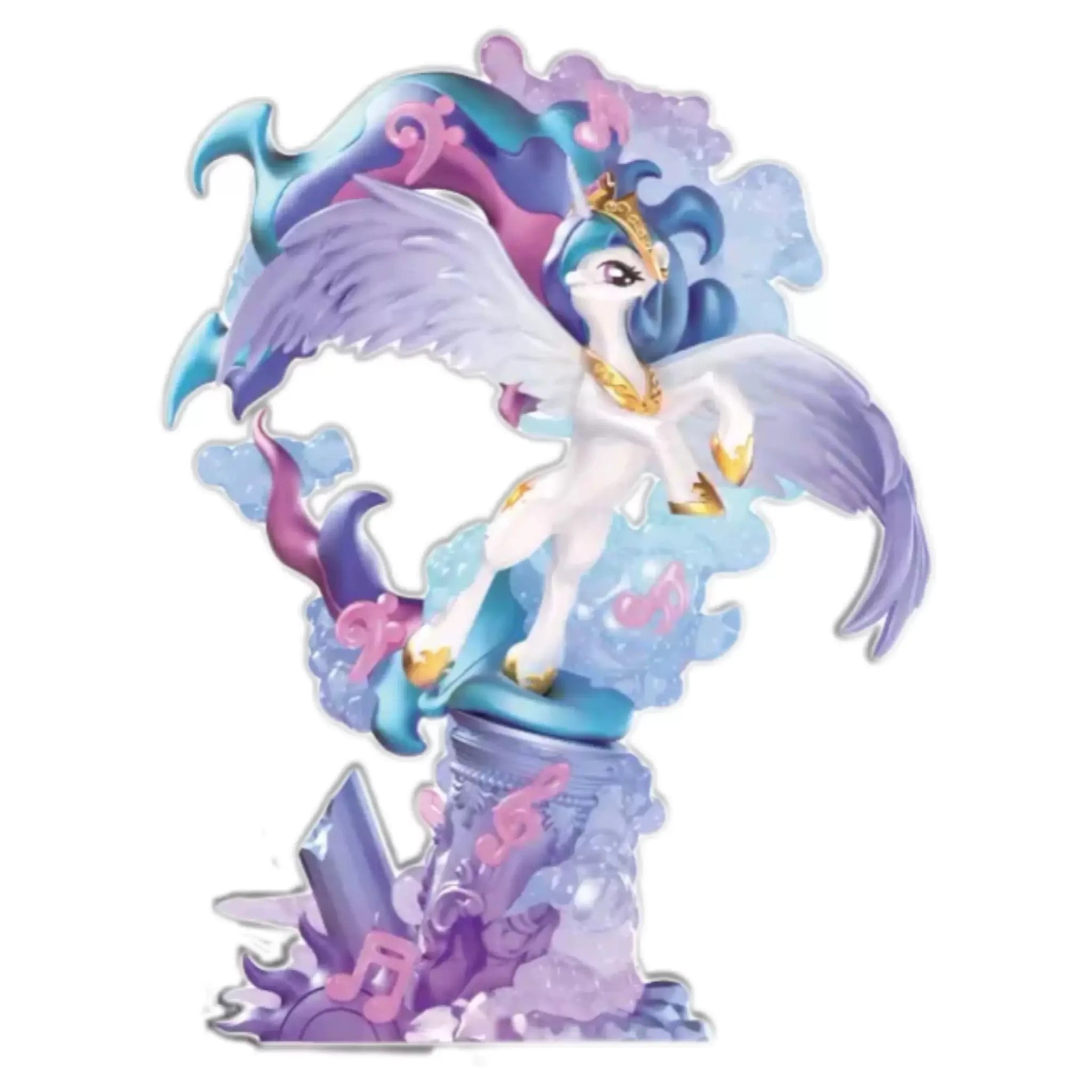 New KAYOU My Little Pony Rubber Doll Vol.2 Sparkling Space Princess Flowing Light Edition Pinkie Pie Fluttershy Rarity Kids Gift